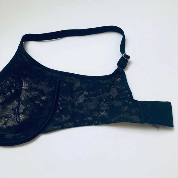 Le Mystere Lace Perfection Smoother Underwire Bra 32DD/32E Black 4030903 BPLLK - Picture 5 of 10